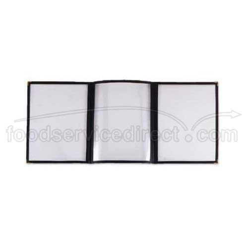 Alegacy Triple Clear Menu Cover, 8 1/2 x 11 inch.