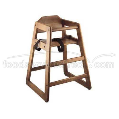 Alegacy Walnut Wood Baby Chair, Knocked Down, 27 1/4 Inch