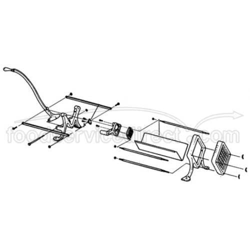 Alegacy Pusher Block Screw Only, For French Fry Cutter
