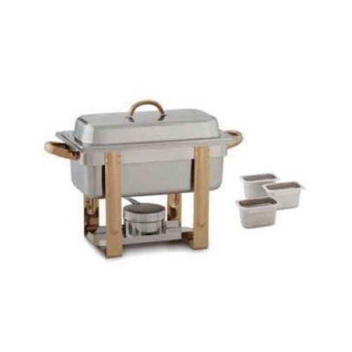 Alegacy The Original Six In One Gold Accented Chafer with Three 88194 Pan, 1/3 x 2 inch.