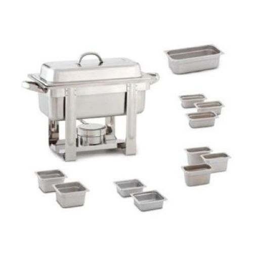 Alegacy The Original Six In One Lightweight Portable Stainless Steel Chafer, 1/3 x 2 inch.