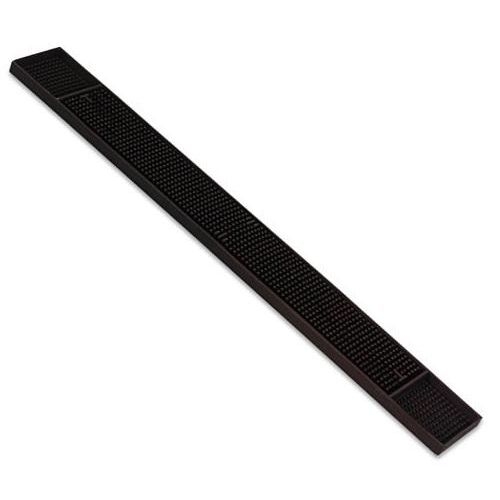 Alegacy Brown Rubber Bar Drainer/Mat, 3 1/4 x 27 inch.