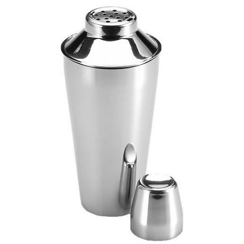 Alegacy Stainless Steel Cocktail Shaker With Cover And Strainer, 30 Ounce Capacity