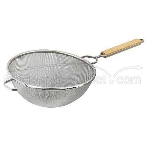 Alegacy Stainless Steel Fine Double Mesh Strainer, 10 1/4 Inch Bowl Size