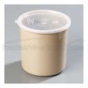 Beige Heavy Weight Classic Crock with Lid 2.7 Quart