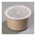 Beige Classic San Crock with Polypropylene Lid