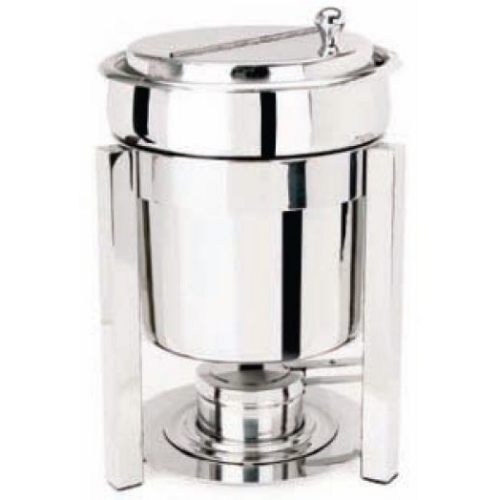 Eastern Tabletop P2 Collection Stainless Steel Sauce Marmite with Hinged Lid, 7 Quart.