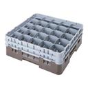 Cambro Camrack Soft Gray Full Size 25 Compartment Glass Rack, 19 3/4 x 19 3/4 x 12 1/8 inch -- 2 per case.