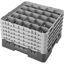 Cambro Camrack Polypropylene Rose Red Full Size 25 Compartment Glass Rack, 11 inch -- 2 per case.