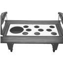 Cambro White Salad Bowl Holder for Versa Food Bar, 25 3/4 x 20 7/8 inch - Holds an 15 inch Bowl and 3 Crocks.