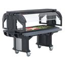 Cambro Navy Blue Versa Food Bar with Standard Height and Heavy Duty Casters, 6 Feet.