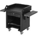 Cambro Hot Red Versa Cart with Dual Tray Rails and Heavy Duty Casters, 52 3/4 x 32 1/4 x 43 inch.