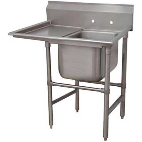 Spec-line 940 Series Stainless Steel Regaline Sink with 1 Compartment, Left Drain Board.Overall Length 40 inch.