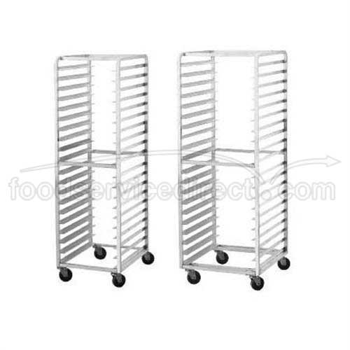 Advance Tabco Aluminum Welded, 10 Pan Rack, Curved Top, 3 Inch Shelf Spacing Front Load