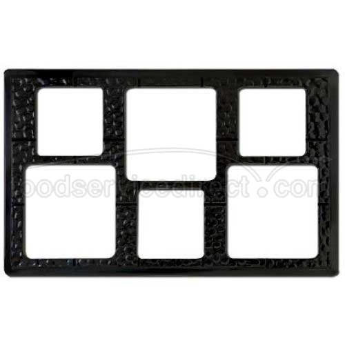 GET Enterprises inc Melamine Full Size Tile Only with Six Hole Square Cut, 21.5 inch x 13 inch.