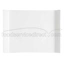 GET Enterprises inc San Michele Melamine White Rectangular Platter, 11 x 8 inch -- 6 per case
