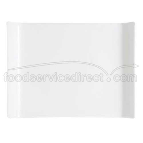 GET Enterprises inc San Michele Melamine White Rectangular Platter, 11 x 8 inch -- 6 per case