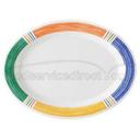 GET Enterprises inc Diamond Barcelona Melamine Oval Platter, 12 x 9 inch -- 12 per case.