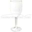 GET Enterprises Inc Styrene Acrylonitrile Stemware Clear Wine Glass, 8 Ounce -- 24 per case.