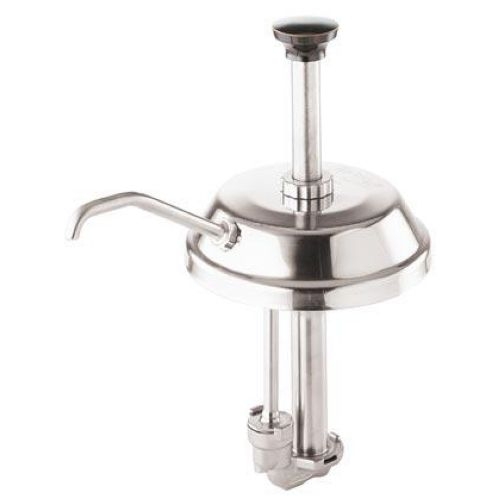 Server Stainless Steel Syrup Pump and Lid Only, 5.562 x 6.312 x 4.125 inch.
