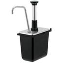 Server 1 Ounce Stainless Steel Syrup Pump Only for 1/9-Size Jar, 6 inch Deep.