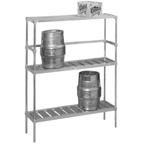 Channel Manufacturing Aluminum Keg Storage Knock Down Rack, 68 X 60 X 17 Inch