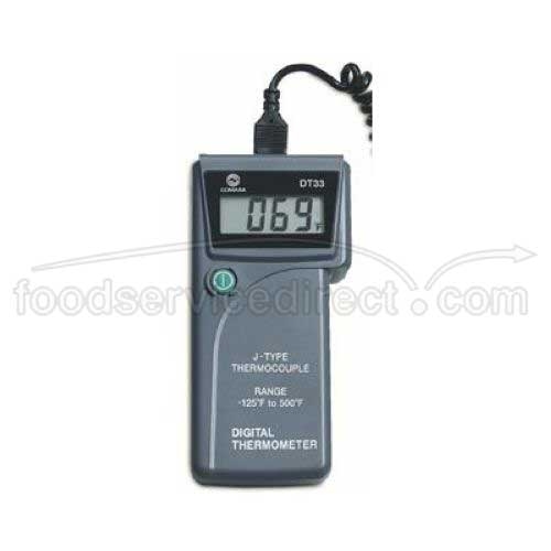 Comark Digital Type J Hand-Held Water Resistant Thermocouple Food Thermometer, 4 inch Probe