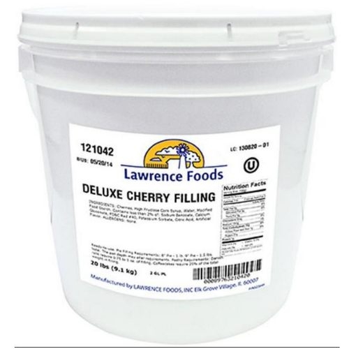 Lawrence Foods Whole Deluxe Cherry Filling, 2 Gallon -- 1 Case