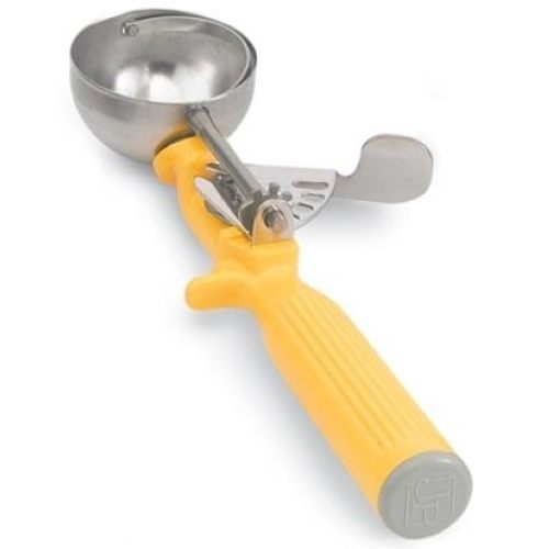 Dishers W/One-Piece Color Yellow Handles, Color Yellow, 1.625 Ounce