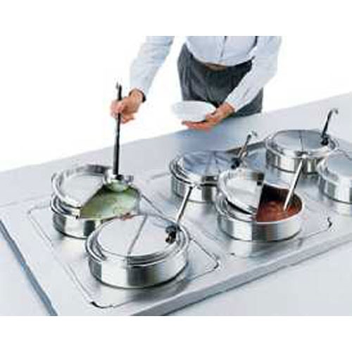 Vollrath Cover Hinged Kool Touch, Stainless Steel, 9 5/8 Inch