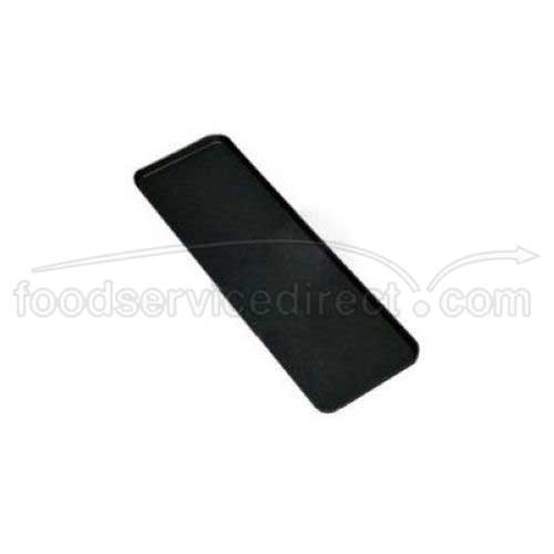 Black Cambro Fiberglass Market Display Pan, 8 3/8 x 25 1/2 x 2 inch -- 12 per case.