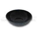 Black Cambro Camwear Round Ribbed Bowl, 5.8 Quart -- 12 per case.