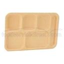 Traex Right Hand Tan ABS School Compartment Tray, 14 1/2 x 10 inch -- 24 per case.