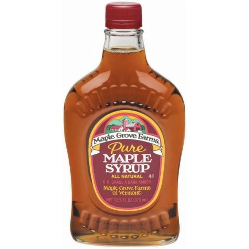 Maple Grove Farms Pure Dark Amber Syrup, 12.5 Ounce -- 12 per case.