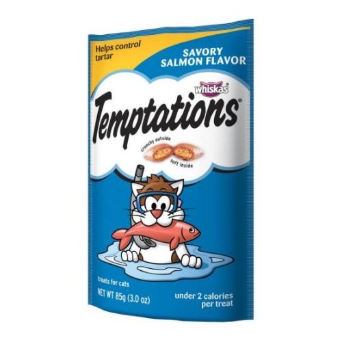 Whiskas Temptations Savory Salmon Flavor Treat For Cat, 3 Ounce -- 12 Per Case