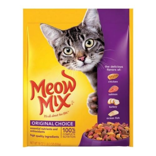 Meow Mix Original Choice Dry Cat Food, 18 Ounce Box -- 6 Per Case