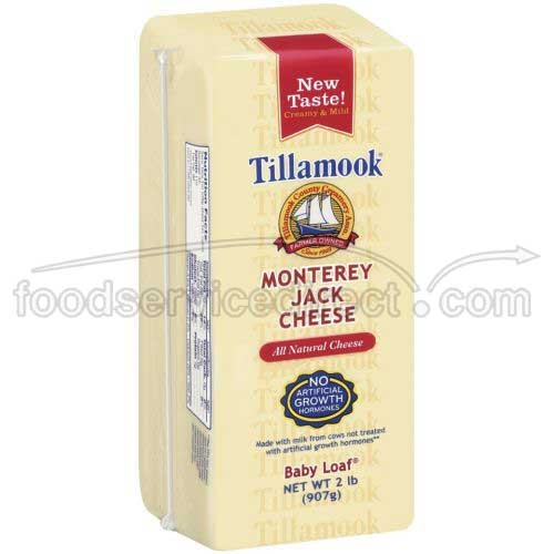 Tillamook Monterey Jack Cheese, 2 Pound -- 6 per case.