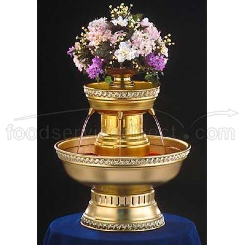 Apex Fountain Hostess Gold Anodized Aluminum Champagne Beverage Fountain, 3 Gallon.
