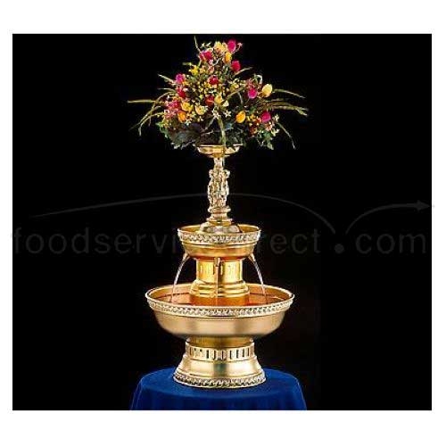 Apex Fountain Oasis Gold Anodized Aluminum Champagne Beverage Fountain, 3 Gallon.
