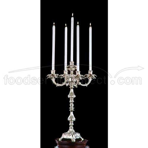 Apex Fountains Venus Bright Heavy Nickel Finish Five Light Candelabra, 25 Inch Height -- 2 Per Case