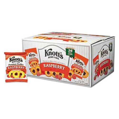 Knotts Berry Farm Premium Berry Jam Shortbread Cookies, 2 oz Pack, 36/Carton