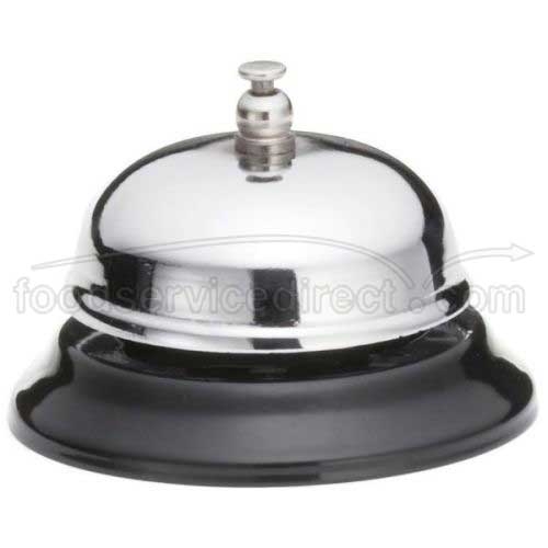 Tablecraft Chrome Plated Call Bell, 3.25 Inch Dia. X 2.25 Inch
