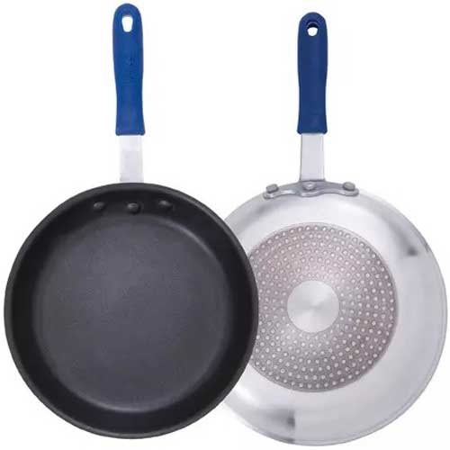 Winco Induction Ready Aluminum Fry Pan with Stainless Steel Bottom and Sleeve, 8 inch -- 6 per case.
