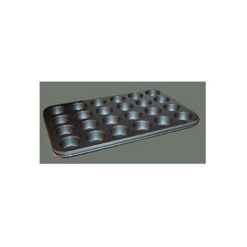 Winco Tin Plate 24 Cup Non Stick Mini Muffin Pan, 13 3/4 X 10 1/2 Inch