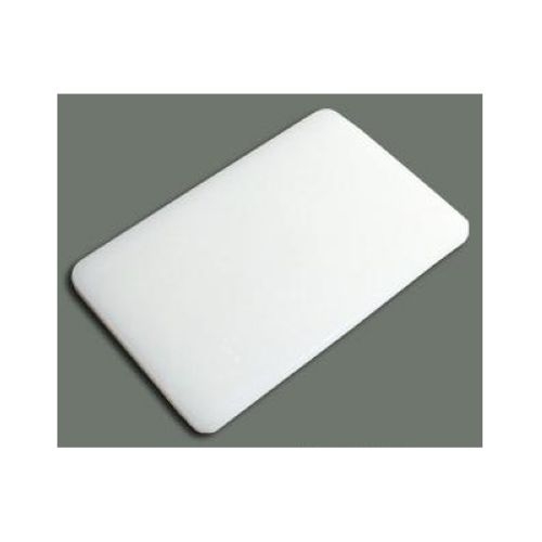 Winco Plastic White Rectangular Cutting Board, 12 x 18 x 3/4 inch.