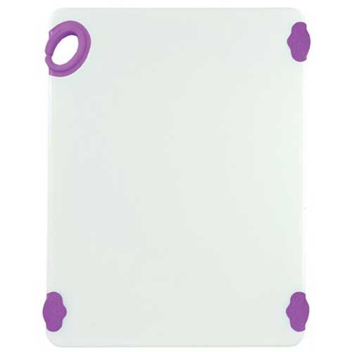 Winco StatikBoard Purple Cutting Board with Hook, 15 x 20 x 1/2 inch -- 6 per case.