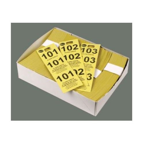 Winco Paper Coat Check Tag, 500 Per Box -- 20 Per Case
