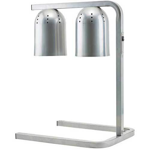 Winco Steel Base Aluminum Light Hood 250W Electric Heat Lamp Set, 120V -- 1 set.