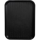 Winco Plastic Black Fast Food Tray, 14 x 18 inch -- 12 per case.