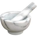 Winco Marble Mortar and Pestle Set, 4.5 inch Dia -- 6 set per case.